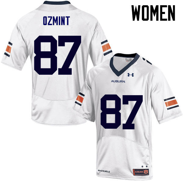 Auburn Tigers Women's Pace Ozmint #87 White Under Armour Stitched College NCAA Authentic Football Jersey PXY7374AD